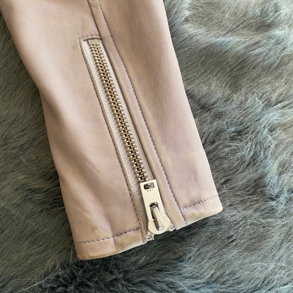 Iro Asheville Lilac Moto Leather Jacket - Picture 7 of 16